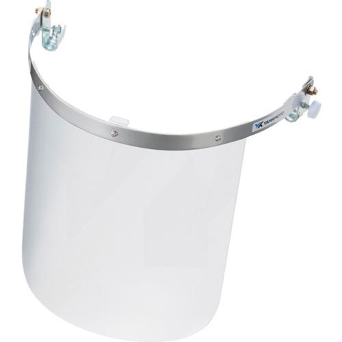 ■YAMAMOTO 防災面ヘルメット取付タイプ レンズ色クリア〔品番:YF320A〕【8121956:0】[店頭受取不可]