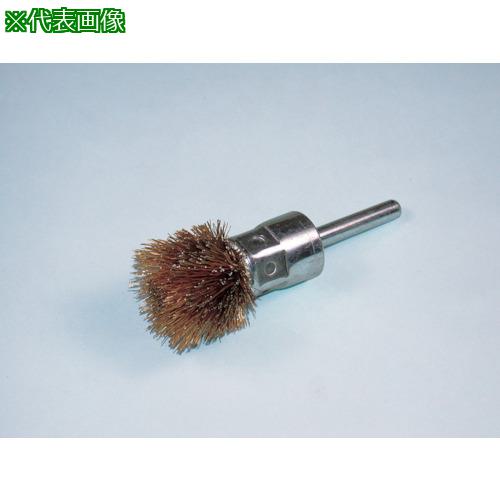 ■ヤナセ 軸付アザミ型ブラシ 鋼線メッキ 50x30x6x50《10個入》〔品番:BKMA50〕【8123884×10:0】[送料別..