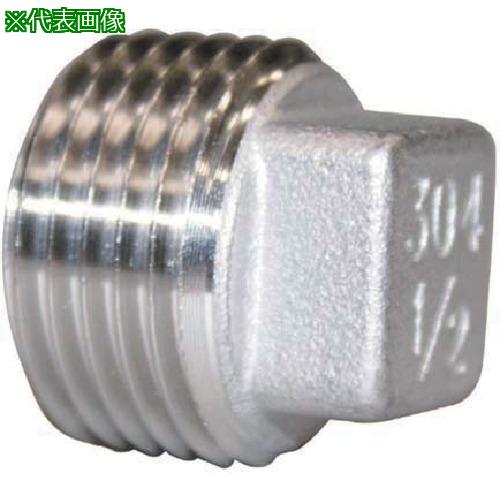 ■TBC ステンレス プラグ 1/4〔品番:8SUSP〕【8128111:0】[送料別途見積り][掲外取寄][店頭受取不可]