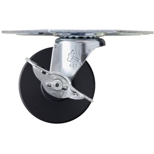 ■ハンマー Gシリーズコーナー 旋回式MCナイロン車輪 75mm ストッパー付〔品番:215GMC75〕【8141836:0】[送料別途見積り][掲外取寄][店頭受取不可]