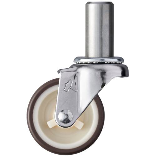 ■ハンマー 差込み旋回式ウレタン車輪(ナイロンホイール)50mm〔品番:420EKUR50〕【8142713:0】[送料別途見積り][掲外取寄][店頭受取不可]