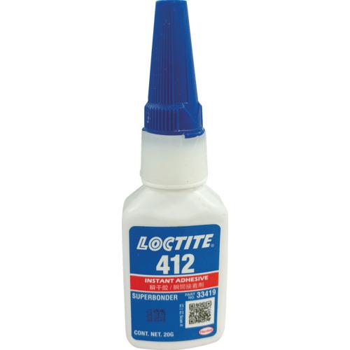 ■ロックタイト 瞬間接着剤 412 仮止め用 20g《10本入》〔品番:41220〕【8148169×10:0】[送料別途見積り][法人・事業所限定][外直送][店頭受取不可]