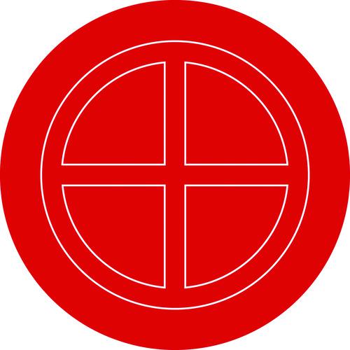 ■緑十字 破壊板(送水口割板) 102mmΦ アクリル(透明赤) 破壊板102φ〔品番:063102〕【8148675:0】[送料別途見積り][掲外取寄][店頭受取不可]