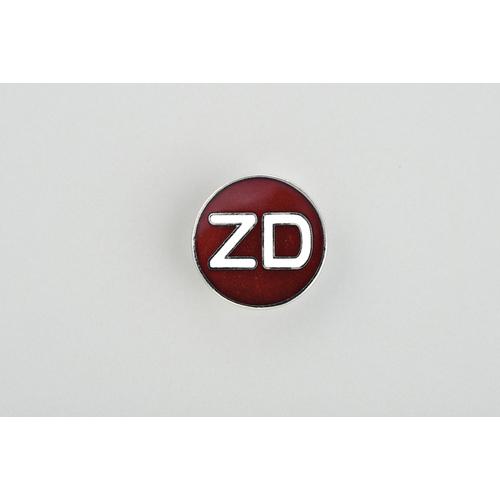 ■緑十字 七宝焼バッジ(胸章) ZD バッジ208 20mmΦ 銅製〔品番:138208〕【8149647:0】[送料別途見積り][掲外取寄][店頭受取不可]