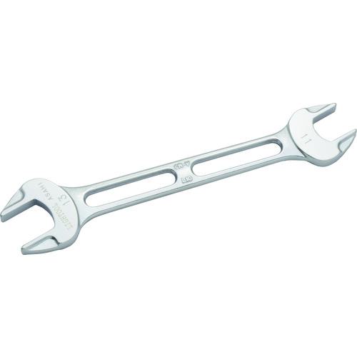 ■ASH ライツールやり形両口スパナ11mm×13mm〔品番:LSX1113〕【8165371:0】[店頭受取不可]
