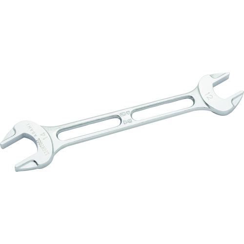 ■ASH ライツールやり形両口スパナ12mm×14mm〔品番:LSX1214〕【8165372:0】[店頭受取不可]
