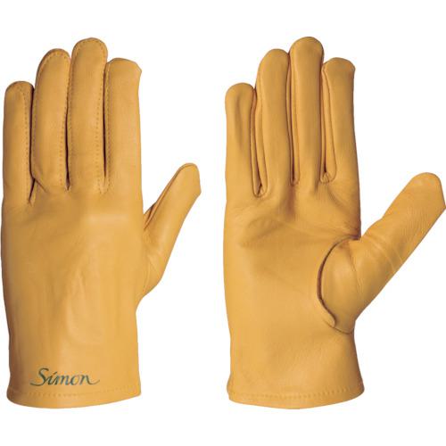 ■シモン 牛本革手袋 CG-714Y 黄《10双入》〔品番:CG714Y〕【8166048×10:0】[送料別途見積り][掲外取寄][店頭受取不可]