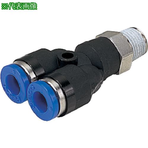 ■PISCO 耐腐蝕性SUS303相当継手 ブランチワイチューブ8ネジR1/4〔品番:SPX802〕【8182216:0】[送料別途見積り][掲外取寄][店頭受取不可]