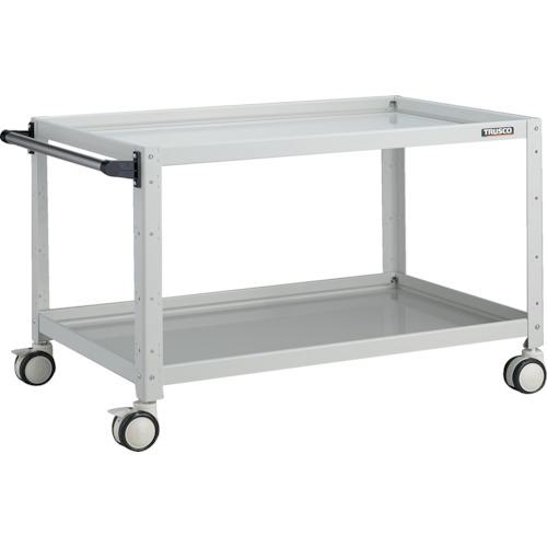 ■TRUSCO ツールワゴン バーディワゴン 900X600XH600 2段 ホワイト〔品番:BDW692DW〕【8183753:0】[直送DS][店頭受取不可]