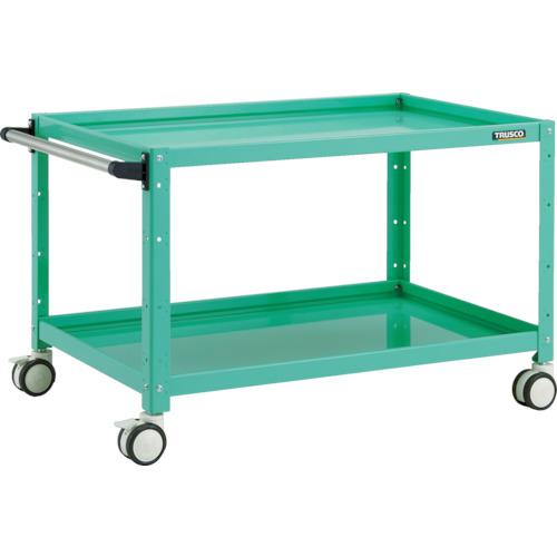 ■TRUSCO ツールワゴン バーディワゴン 900X600XH600 2段 ヤンググリーン〔品番:BDW692DYG〕【8183754:0】[直送DS][店頭受取不可]
