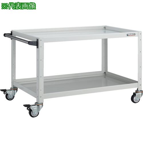 ■TRUSCO ツールワゴン バーディワゴン 900X600XH600 2段 ホワイト〔品番:BDW692W〕【8183757:0】[直送DS][店頭受取不可]