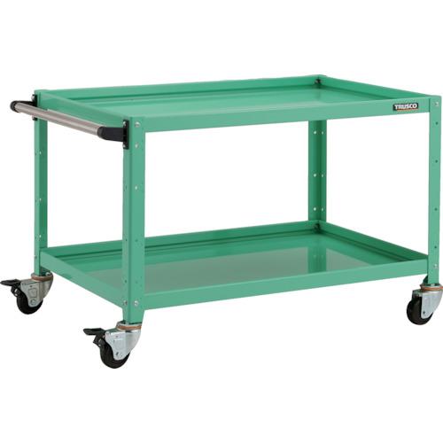 ■TRUSCO ツールワゴン バーディワゴン 900X600XH600 2段 ヤンググリーン〔品番:BDW692YG〕【8183758:0】[直送DS][店頭受取不可]