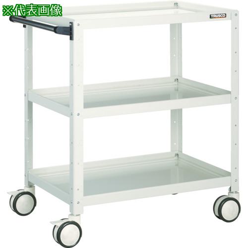 ■TRUSCO ツールワゴン バーディワゴン 900X600XH740 ウレタン双輪 ホワイト〔品番:BDW793DW〕【8183759:0】[直送DS][店頭受取不可]