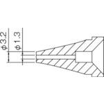 ■白光 ノズル/1.3mm〔品番:N6003〕【8185441:0】[店頭受取不可]