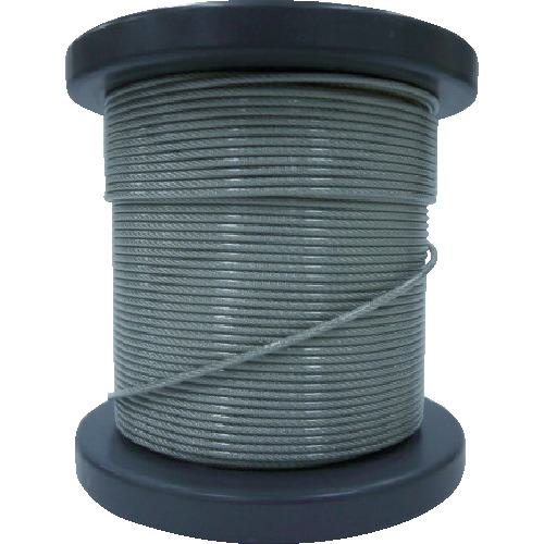 ■O.C.R SUSワイヤロープ1.50/1.80mm 7×7 50m巻コート付(クリアー)〔品番:NSB15018050M〕【8185467:0】[店頭受取不...