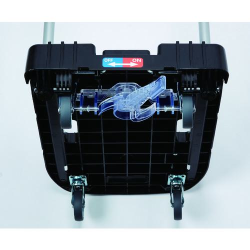■TRUSCO樹脂台車こまわり君省音G車輪600X390ブラック樹脂ストッパー付〔品番:MP6039N2BKJS〕【8186974:0】