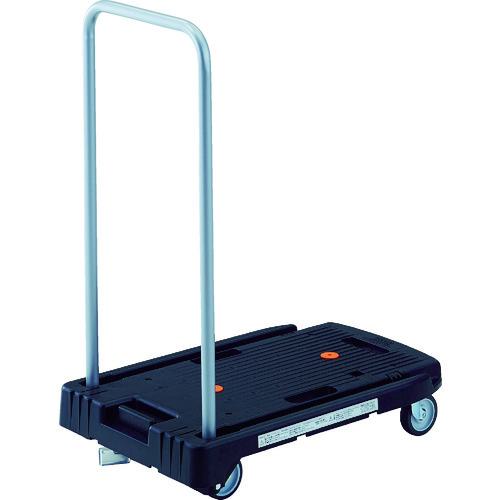 ■TRUSCO樹脂台車こまわり君省音G車輪600X390ブラック樹脂S付〔品番:MP6039N2BKJS〕【8186974:0】