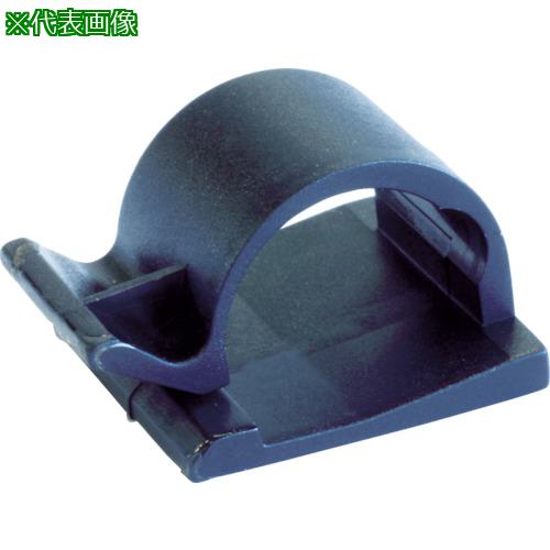 ■SapiSelco ケーブル固定クリップ 粘着タイプ 10mm 黒 (100個)〔品番:GAN.3MT.402〕【8190264:0】[店頭受取不可]