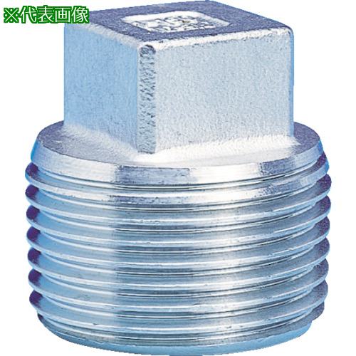 ■TRUSCO ねじ込み管継手 SUS 四角プラグ 15A〔品番:TP15A〕【8191463:0】[店頭受取不可]