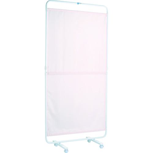 ■sanwa エキスパンダースクリーン 90×125.5~187cmピンク〔品番:102842〕【8194132:0】[直送DS][店頭受取不可]