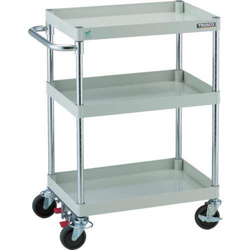 ■TRUSCO ツールワゴン フェニックスワゴン 省音 600X400 S付 ホワイト〔品番:PEW963BW〕【8195011:0】[直送DS][店頭受取不可]