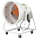 ■Suiden 送風機 こでかファン ハネ径400mm 低騒音タイプ 三相200V 角度調節可能 4輪キャスター付〔品番:SJF404A〕【8196172:0】...