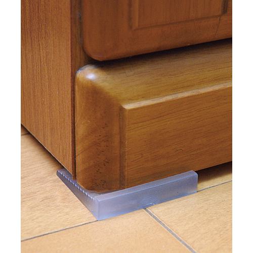 ■光 倒れ防止君 半透明タイプ12×50×60mm〔品番:KUE1060〕【8201695:0】[店頭受取不可]