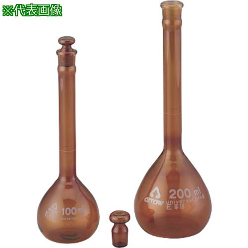 ■AS 透明ズリメスフラスコ10ml茶〔品番:624402〕【8215771:0】[送料別途見積り][掲外取寄][店頭受取不可]