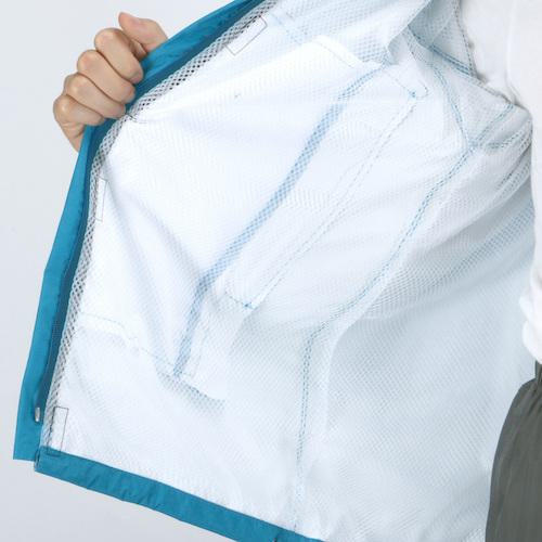 ■カジメイク KJレインパーカー レッド L〔品番:771044L〕【8247771:0】[送料別途見積り][店頭受取不可]