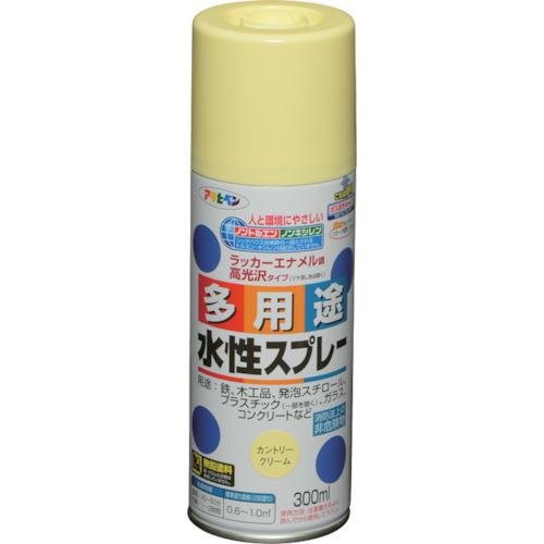 ■アサヒペン 水性多用途スプレー 300ML カントリークリーム〔品番:565280〕【8249102:0】[店頭受取不可]