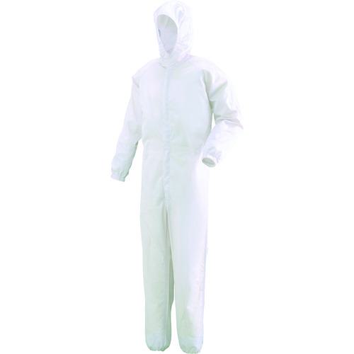 ■ミドリ安全 フード一体型クリーンウェア ホワイト SS〔品番:C1351WSS〕【8258857:0】[送料別途見積り]..