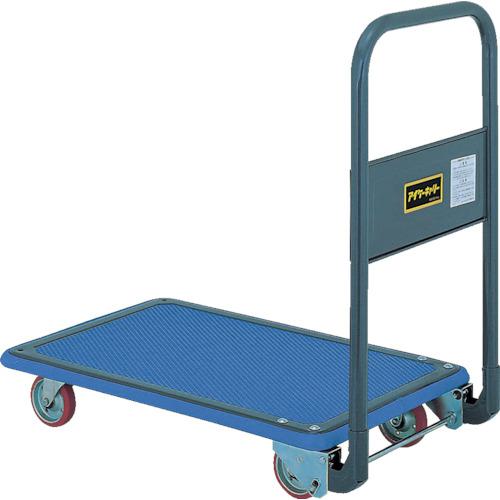 ■アイケー プレス製運搬車 フラット折り畳みハンドルタイプ 均等荷重300kg〔品番:WD300〕【8277213:0】[送料別途見積り][法人・事業所限定][外直送][店頭受取不可]