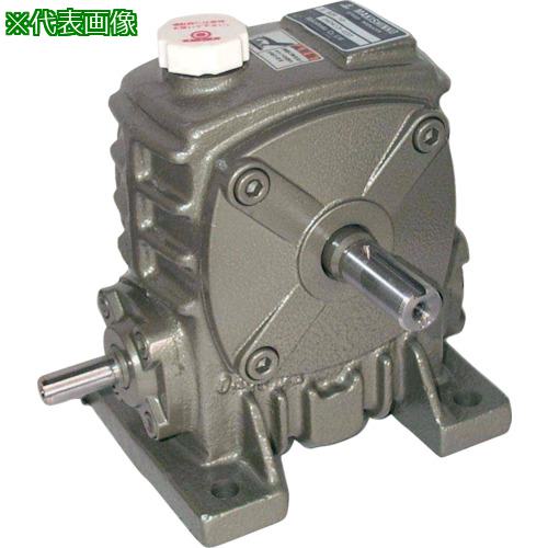 ■マキシンコー 一段ウォーム減速機 入力容量0.54kW〔品番:B60L50〕【8277302:0】[法人・事業所限定][外..