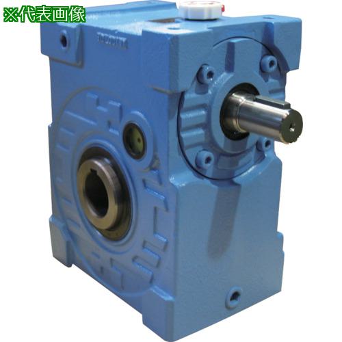 ■マキシンコー 一段ウォーム減速機 入力容量17.40kW〔品番:MAOW125C10〕【8278095:0】[法人・事業所限..