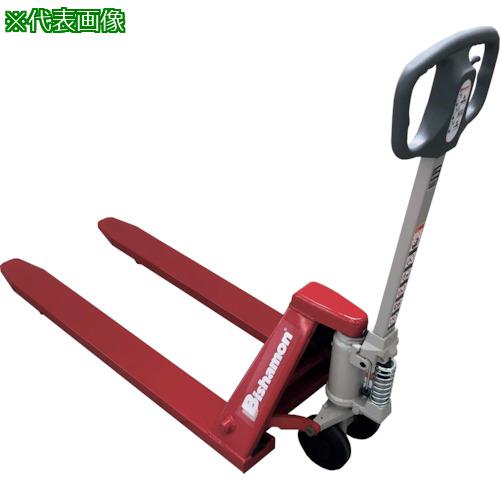 ■Bishamon ハンドパレットトラック 極低床式 均等荷重1000kg フォーク長さ1150×間隔214mm〔品番:BM10LL..