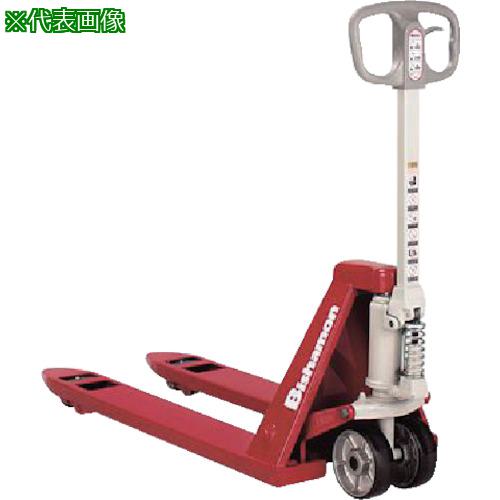 ■Bishamon ハンドパレットトラック 低床式 均等荷重2500kg フォーク長さ810mm〔品番:BM25SSL65〕【8279..