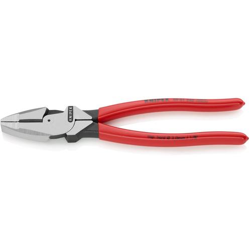 ■KNIPEX 架線工事用強力ペンチ プラスチックハンドル〔品番:0901240〕【8280656:0】[店頭受取不可]