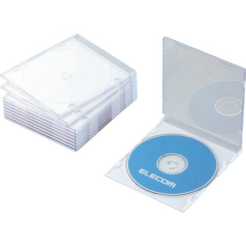 ■エレコム CD・DVD・Blu-rayスリムプラケース 1枚収納ホワイト10枚入〔品番:CCDJSCS10WH〕【8282826:0..