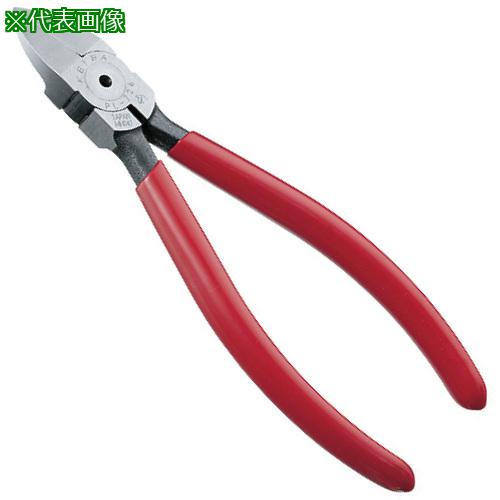 ■KEIBA プラスチック用ニッパー 刃先調節ネジ付(刃先形状フラット)150〔品番:PL726A〕【8283847:0】[店頭受取不可]