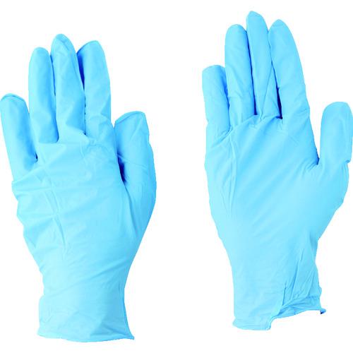 ■川西 ニトリル使いきり手袋 100枚入 ブルー〔品番:2037SS〕【8290502:0】[店頭受取不可]
