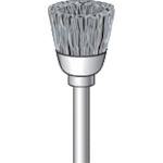 ■ナカニシ ダイヤ入りナイロンブラシ カップ型 φ13×8×軸φ3 線φ0.25 #600〔品番:51038〕【8314912:0】[店頭受取不可]