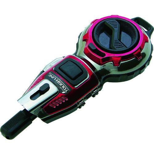 ■シンワ ハンディ墨つぼJr.Plus自動巻タフライン_メタルレッド〔品番:73289〕【8356560:0】[店頭受取不可]