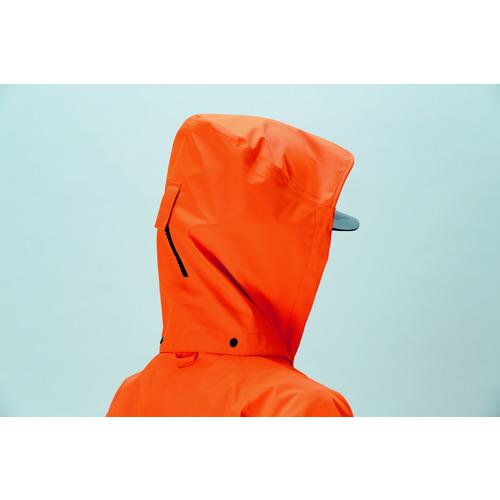 ■ミドリ安全 雨衣 レインベルデN 高視認仕様 上衣 蛍光オレンジ 3L〔品番:RAINVERDENUEOR3L〕【8357357:0】[店頭受取不可]