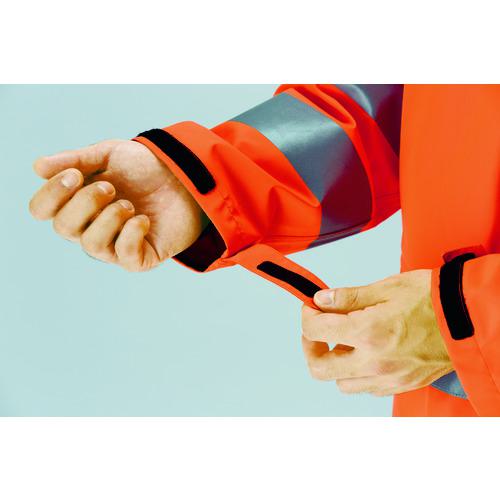 ■ミドリ安全 雨衣 レインベルデN 高視認仕様 上衣 蛍光オレンジ 3L〔品番:RAINVERDENUEOR3L〕【8357357:0】[店頭受取不可]