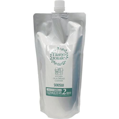 ■積水 ナノトタル 油クリーナー 詰め換え用 600ML〔品番:J5M5269〕【8357502:0】[店頭受取不可]