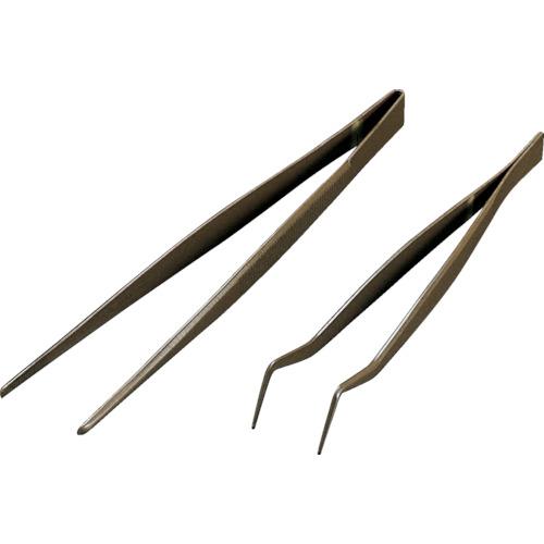 ■フロンケミカル フッ素樹脂コーティングピンセット 150mm 膜厚約50μ〔品番:NR0366002〕【8358595:0】[店頭受取不可]
