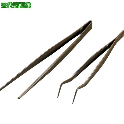 ■フロンケミカル フッ素樹脂コーティングピンセット 160mm 膜厚約50μ〔品番:NR0366007〕【8358600:0】[店頭受取不可]