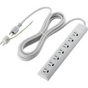 ■ELECOM オフィス用タップ EU RoHS指令準拠 マグネット雷抜け止めタップ 3P 7個口 5m〔品番:TECOY055NDA〕【8362874:0】[...