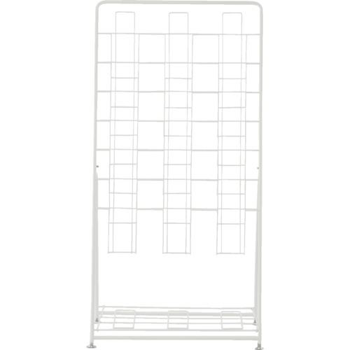 ■アールエフヤマカワ パンフレットスタンド7段トリプル〔品番:RFPFSTRWH〕【8364589:0】[直送DS][店頭受取不可]