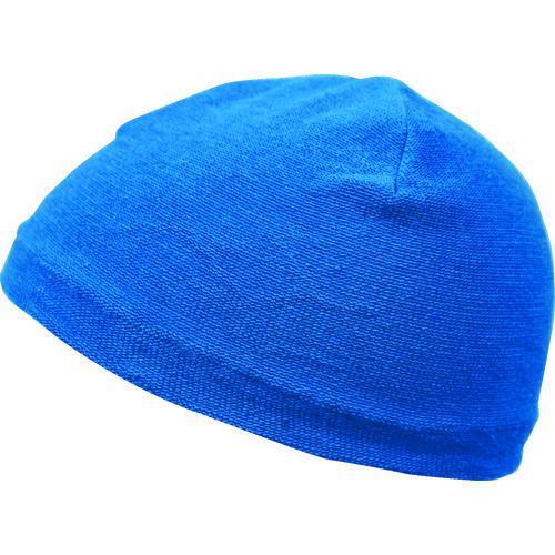 ■福徳 抗菌防臭ヘルニットキャップ ブルー〔品番:1817BLU〕【8365767:0】[店頭受取不可]